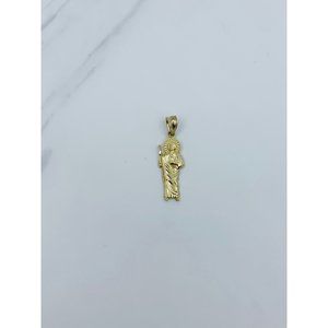 10k Gold Pendant St Jude San Judas tiny